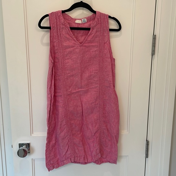 Sigrid Olsen Dresses Sigrid Olsen 0 Pink Linen Dress Poshmark